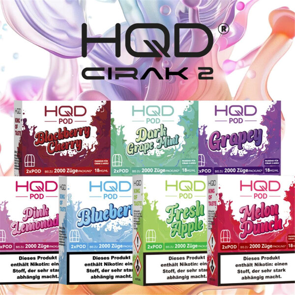 HQD Cirak 2 Pods 18mg/ml
