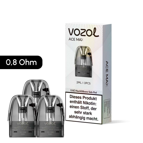 Vozol ACE Ersatzpod 0.8 Ohm (3er Pack)